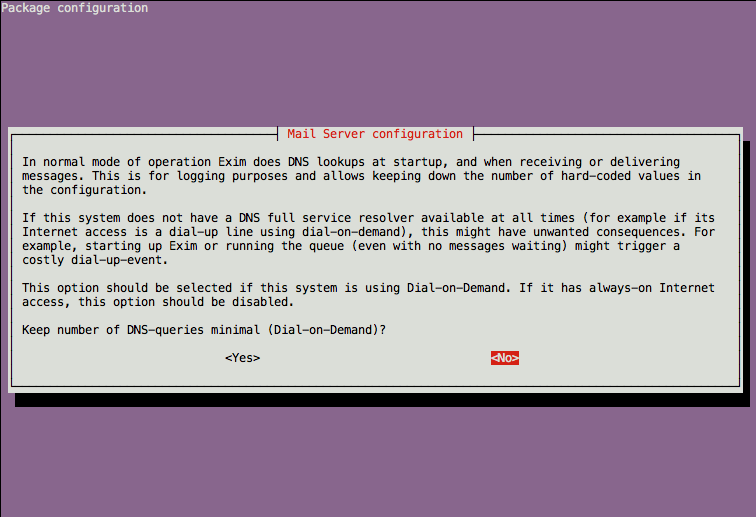 Exim4 DNS queries configuration on Ubuntu 12.04 LTS (Precise). Exim4 DNS queries configuration on Ubuntu 12.04 LTS (Precise).